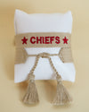 Chiefs Tan Embroidered Bracelet