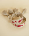 Chiefs Tan Embroidered Bracelet