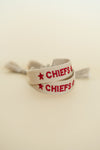 Chiefs Tan Embroidered Bracelet