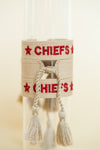 Chiefs Tan Embroidered Bracelet