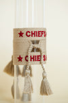 Chiefs Tan Embroidered Bracelet