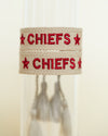 Chiefs Tan Embroidered Bracelet