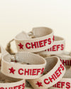 Chiefs Tan Embroidered Bracelet