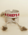 Chiefs Tan Embroidered Bracelet