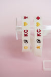 KIDS Chiefs Charm Embroidered Bracelet