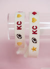 KIDS Chiefs Charm Embroidered Bracelet