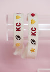 KIDS Chiefs Charm Embroidered Bracelet