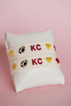 KIDS Chiefs Charm Embroidered Bracelet