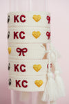 KIDS Chiefs Charm Embroidered Bracelet