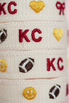 KIDS Chiefs Charm Embroidered Bracelet