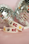 KIDS Chiefs Charm Embroidered Bracelet