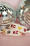 KIDS Chiefs Charm Embroidered Bracelet