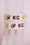 Chiefs Charm Embroidered Bracelet