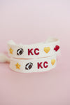 Chiefs Charm Embroidered Bracelet