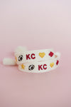 Chiefs Charm Embroidered Bracelet