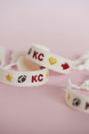 Chiefs Charm Embroidered Bracelet