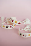 Chiefs Charm Embroidered Bracelet