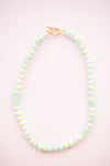 Turquoise and Yellow Gemstone Necklace
