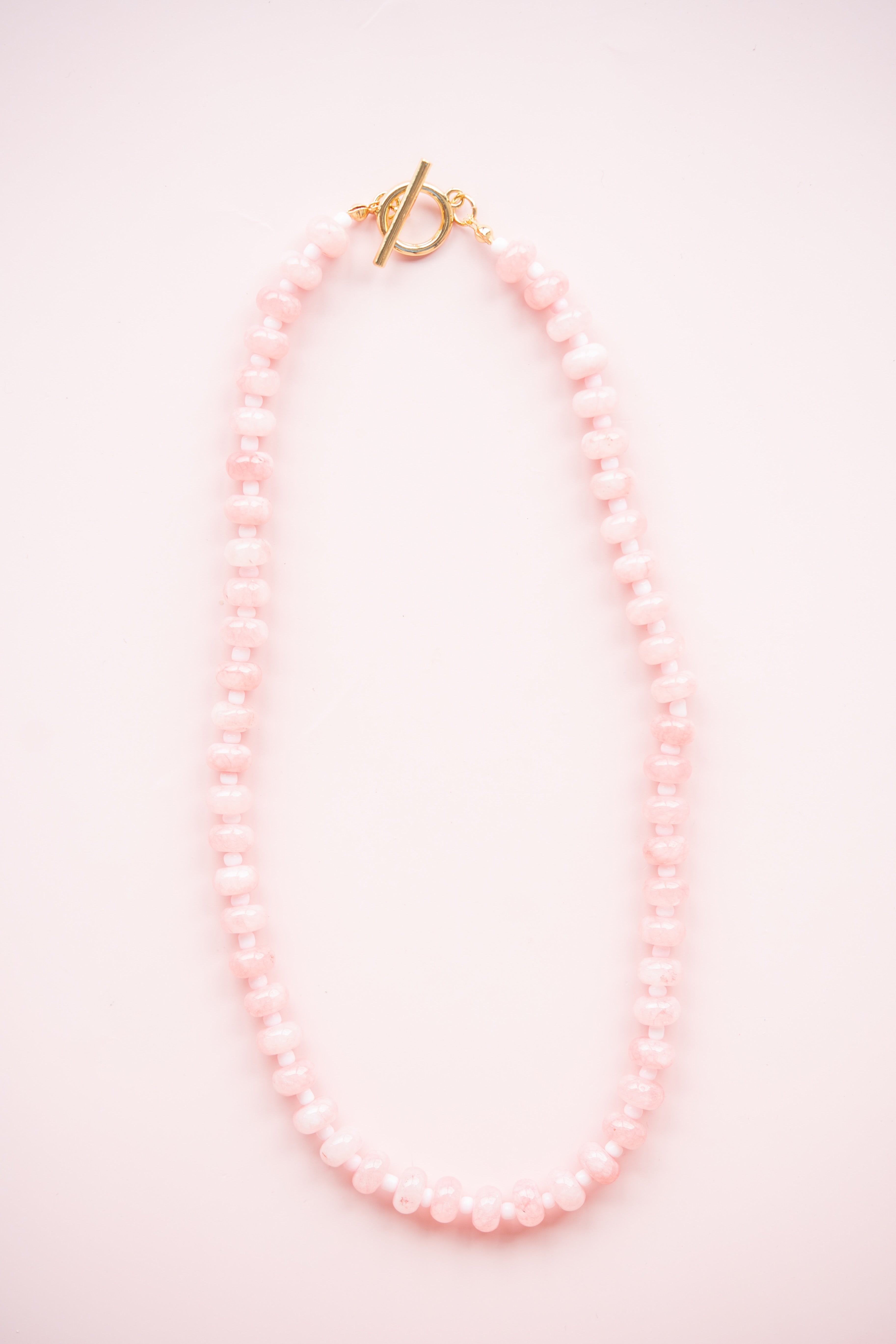 Baby Pink Gemstone Necklace
