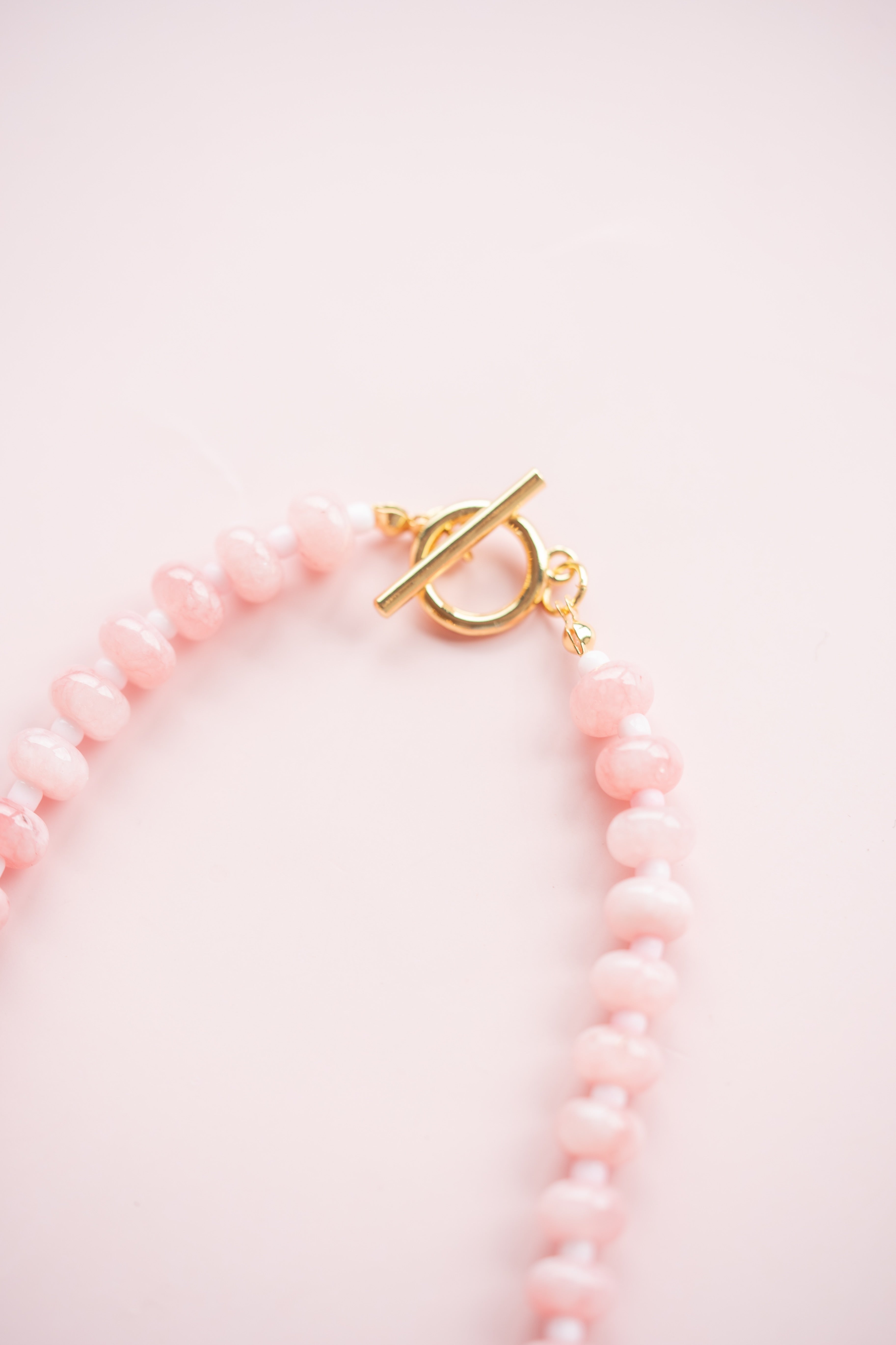 Baby Pink Gemstone Necklace