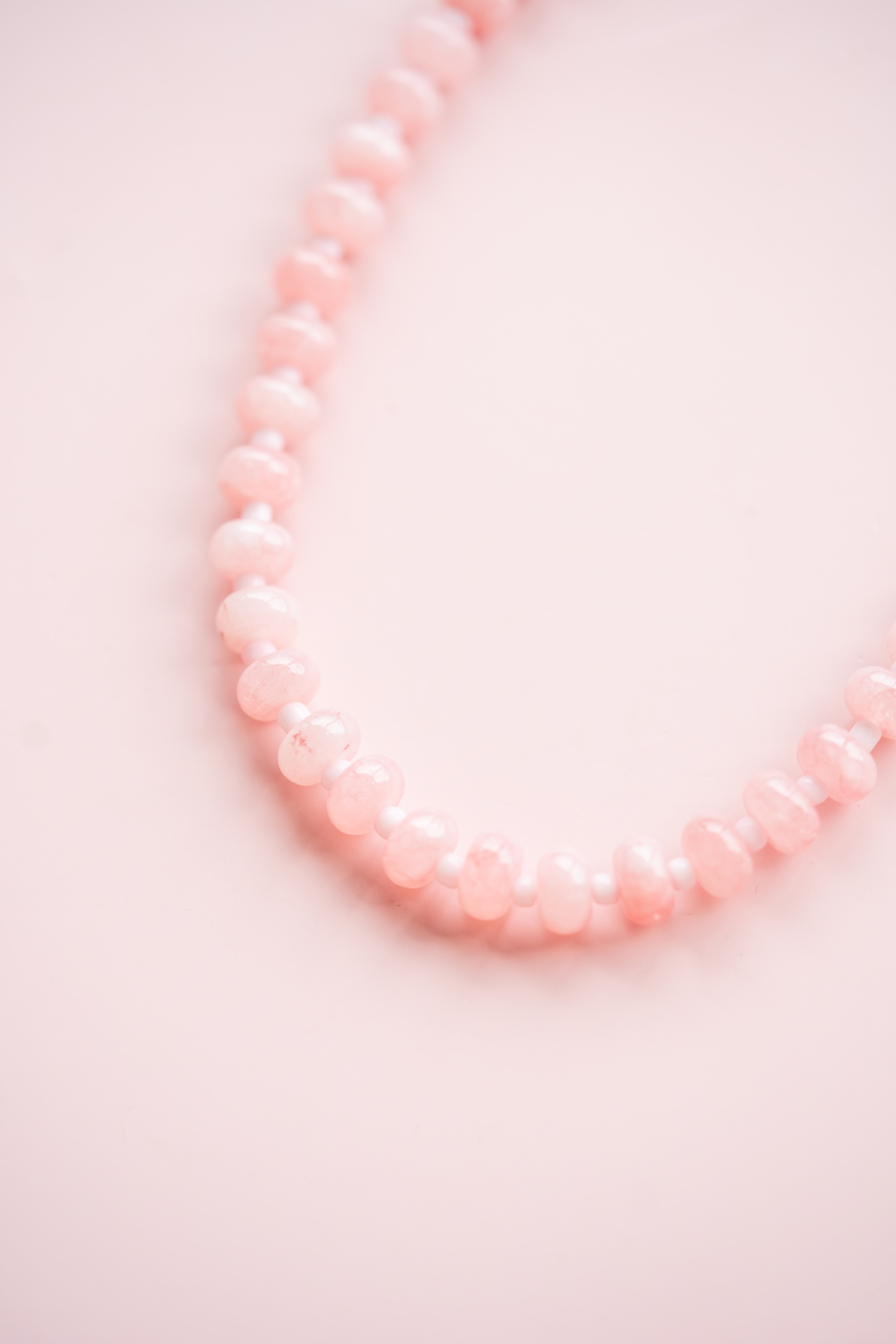 Baby Pink Gemstone Necklace