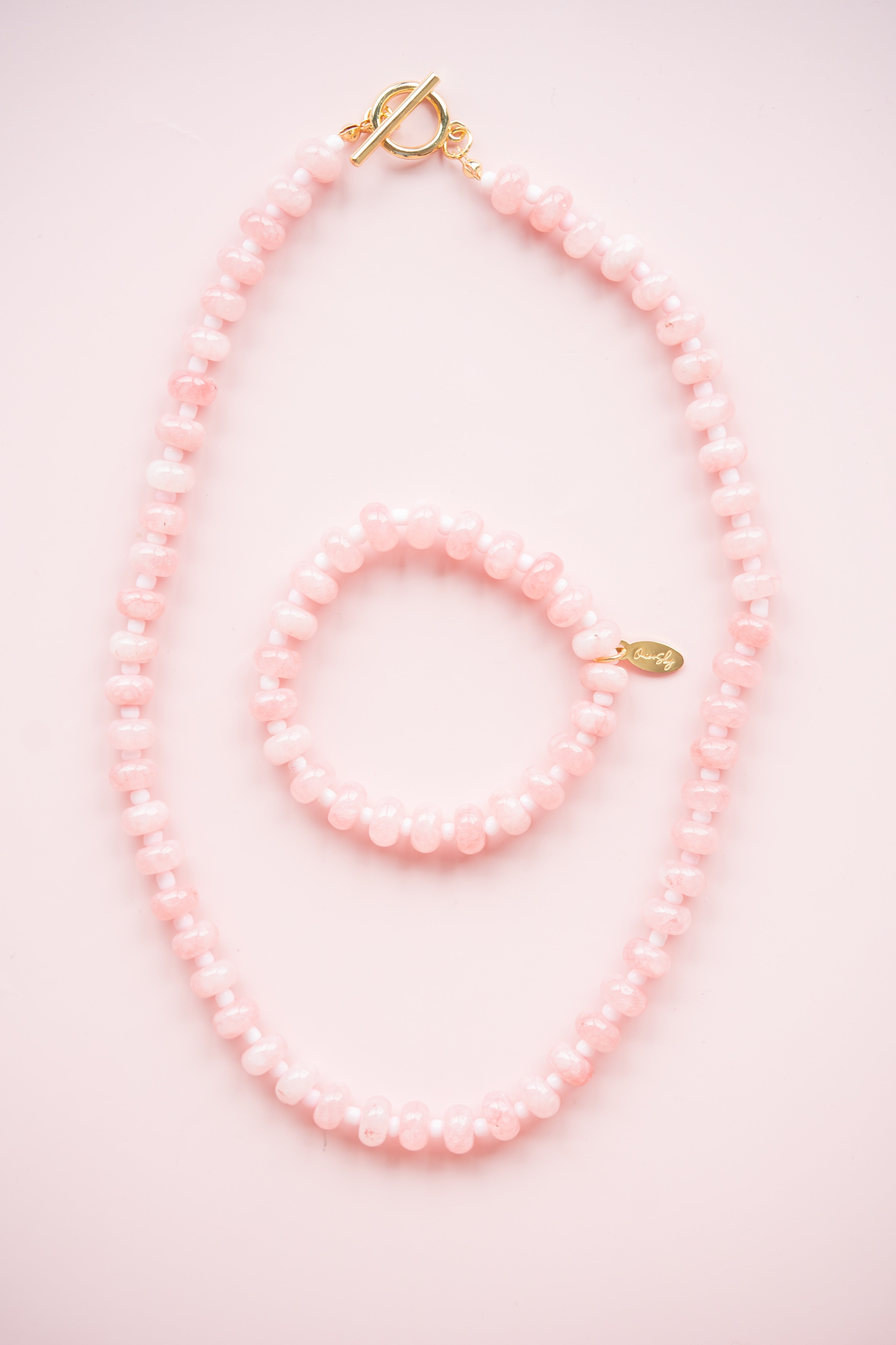 Baby Pink Gemstone Necklace