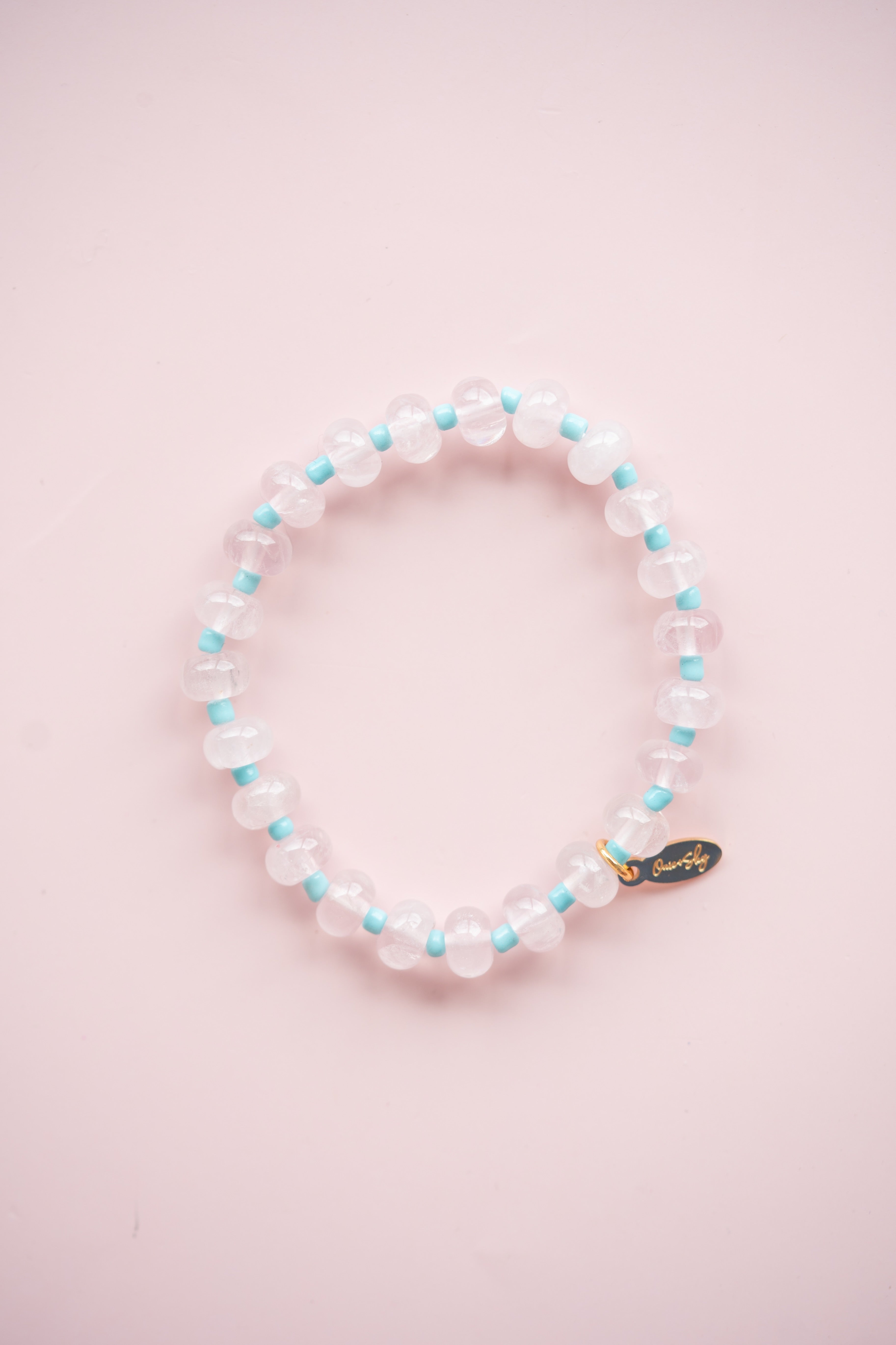 Blue and Pink Gemstone Bracelet