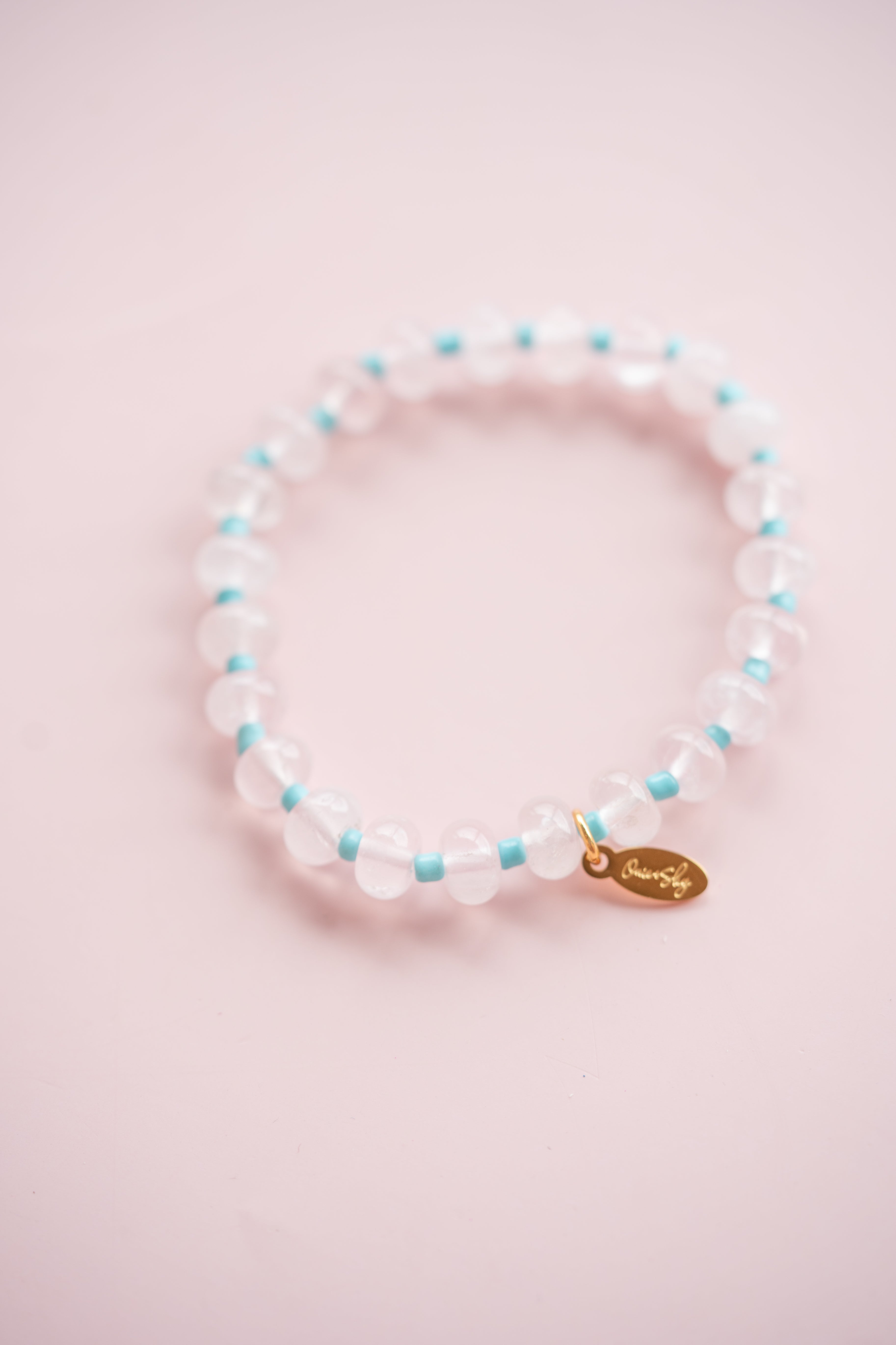 Blue and Pink Gemstone Bracelet