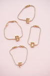 Bubble Initial Tennis Bracelet