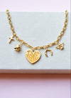 Golden Grace Charm Necklace