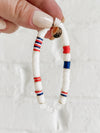 4th of July Heishi Bracelet