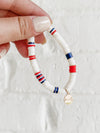 4th of July Heishi Bracelet