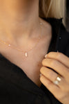 Shimmer Satellite Necklace (Engravable)