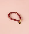 Maroon Heishi Bracelet (Customizable)