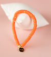Tangerine Heishi Bracelet (Customizable)