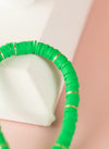 Green Heishi Bracelet (Customizable)