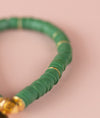 Emerald Heishi Bracelet (Customizable)