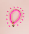 Hot Pink Heishi Bracelet (Customizable)