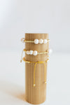 Pearl Cluster Adjustable Bracelet