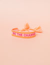 Be The Change Embroidered Bracelet