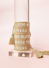 God Bless Texas Embroidered Bracelet