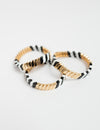 Black / White and Gold Bracelet