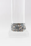 Charcoal Glass Tile Bracelet