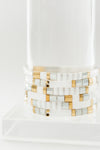 Neutral Glass Tile Bracelet