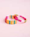 Hot Pink Tila Bracelet