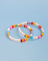 Neon Rainbow Tila Bracelet