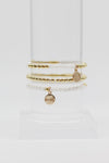 White Seed Gold Filled Stack