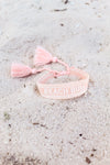 Beach Bum Embroidered Bracelet