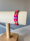 Pink / Purple Hourglass Tila Bracelet